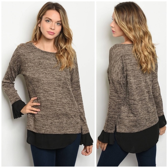 Mocha & Black Sweater - Picture 4 of 4